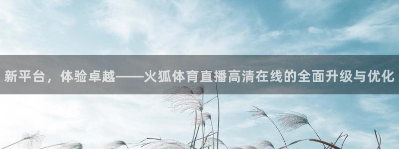 柠檬直播视频：新平台，体验卓越——火狐体育直播高清在线的全面升级与优化